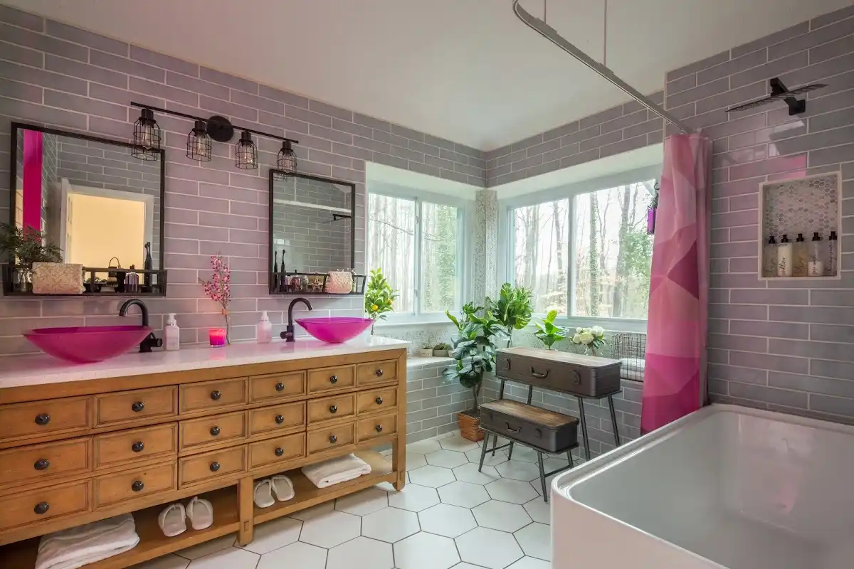 Bathroom renovation after water damage restoration in Milton