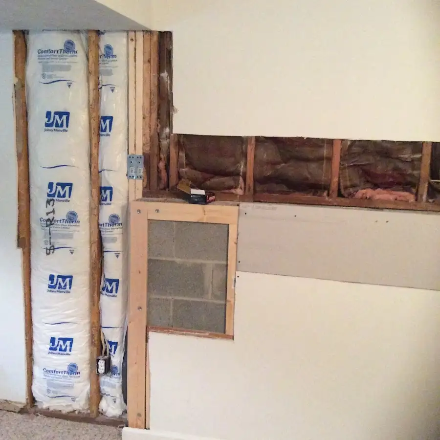 Wall insulation replacement during Odor Removal & Deodorization in Milton